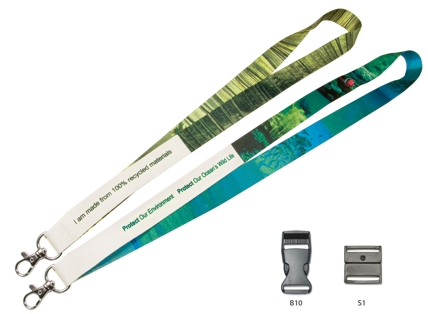 rPET-Lanyard Silkscreen