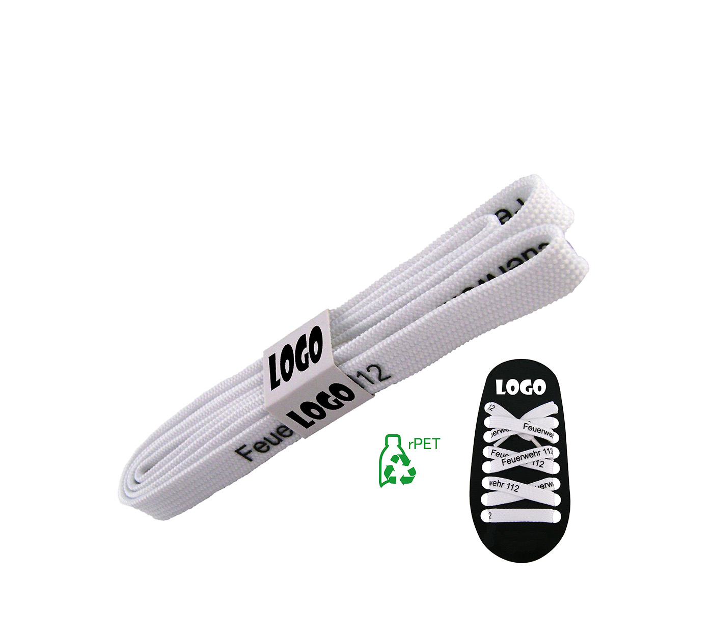Shoelaces rPET tubular