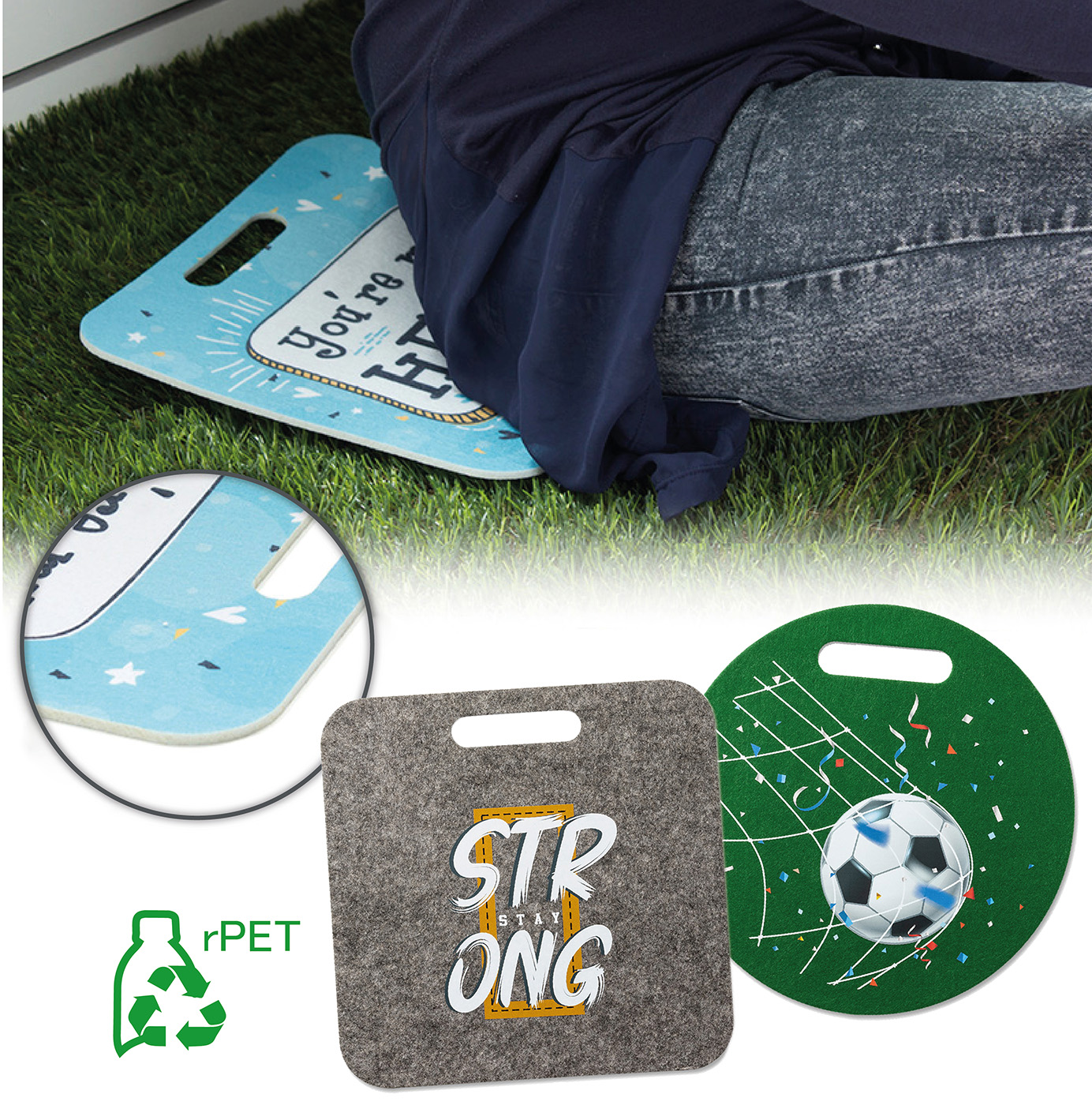 Seat cushion rPET felt